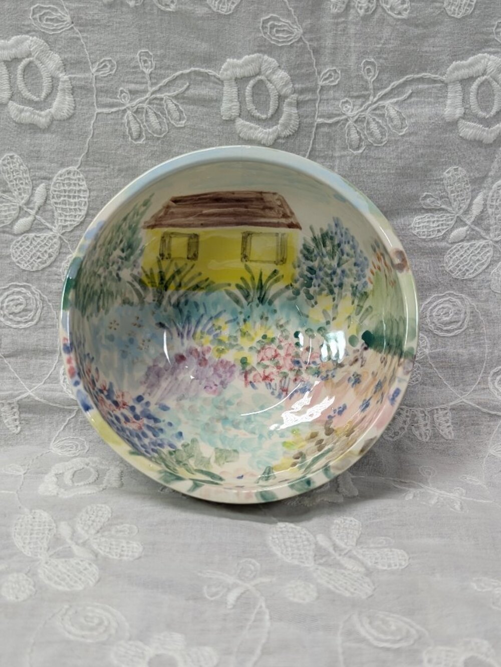 Judith Cheng Hand Painted Ceramic Bowl